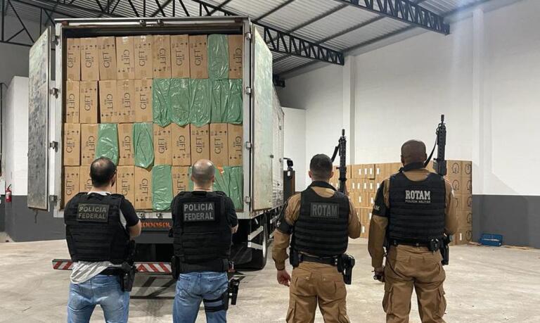 PF deflagra no Oeste do Paraná operação de combate ao contrabando de cigarros