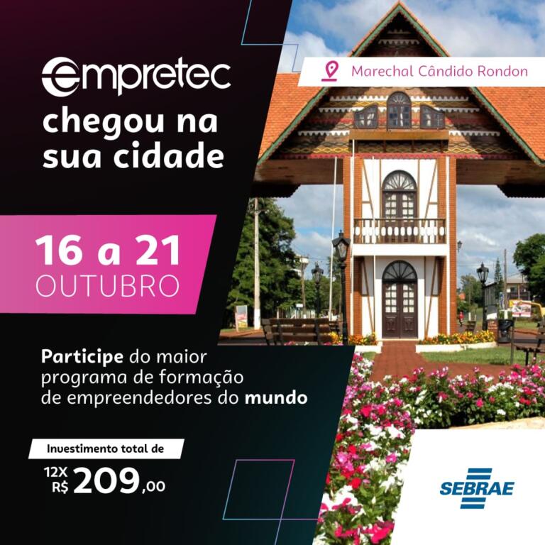 Sebrae e Núcleo de Empretecos da Acimacar desenvolvem turma do Empretece Marechal Rondon
