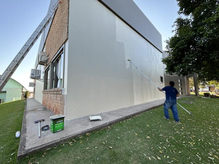 Concluída a pintura da Casa da Cultura de Mercedes