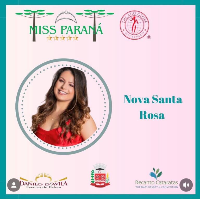 Abertura oficial do Miss Paraná Globo acontece em Nova Santa Rosa no dia 6 de setembro