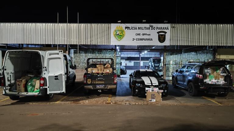 BPFron e PF prendem 3 pessoas por contrabando e apreendem mais de R$ 100 mil