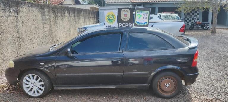Operação conjunta resulta na recuperação de veículo roubado e prisão de suspeitos em Guaíra