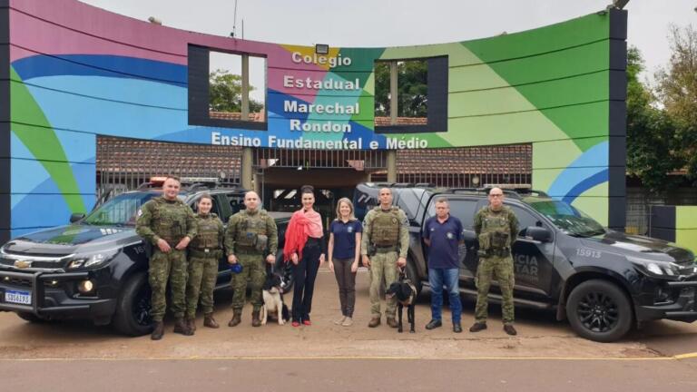 BPFron realiza ciclo de palestras para alunos de Marechal Rondon