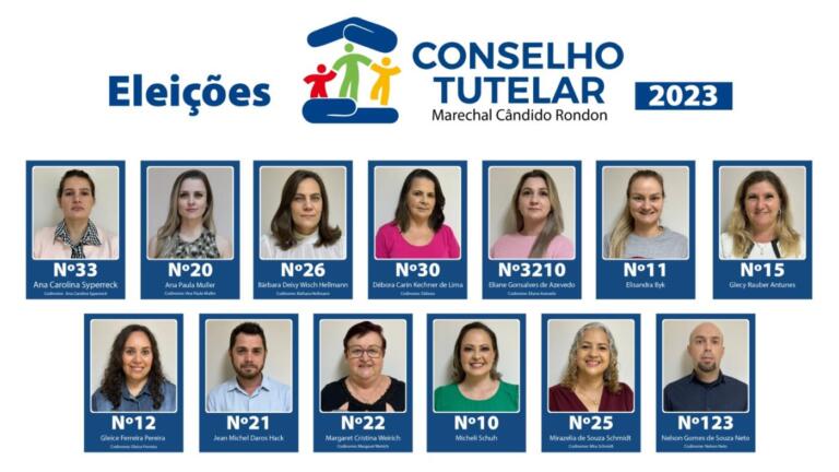Começa a campanha eleitoral ao Conselho Tutelar em Marechal Rondon; conheça os candidatos