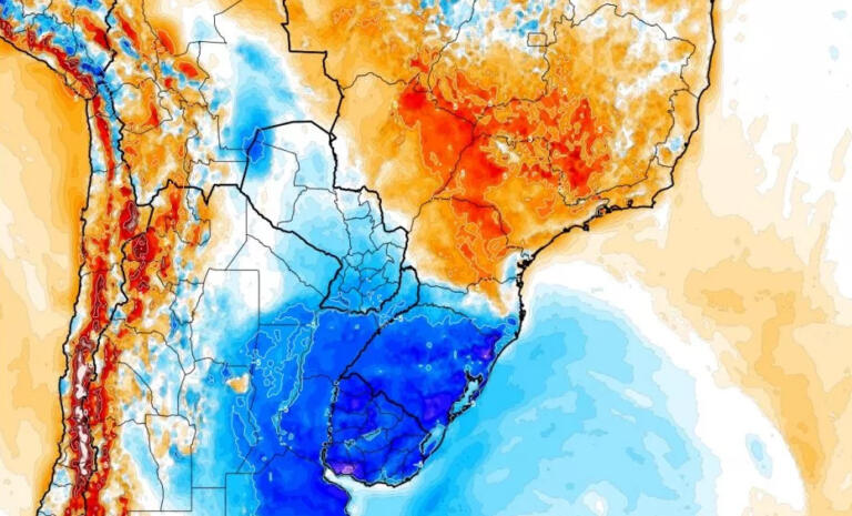Massa de ar frio vai derrubar a temperatura e trazer geada no fim de semana