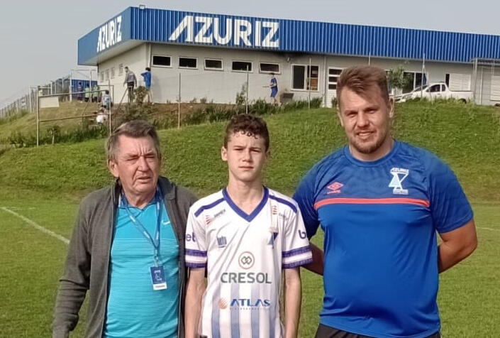 Rondonense Adriano Schneider é aprovado e vai integrar a categoria sub-13 do Azuriz