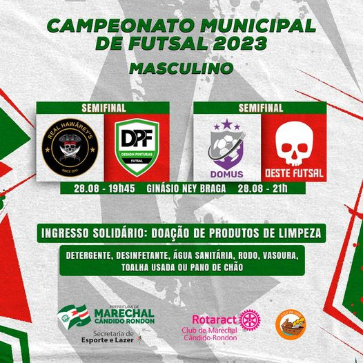 Semifinais do Municipal de Futsal acontecem nesta segunda-feira no Ney Braga