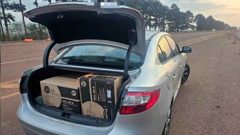 Veículos são apreendidos com eletrônicos avaliados em R$ 250 mil em São Miguel do Iguaçu