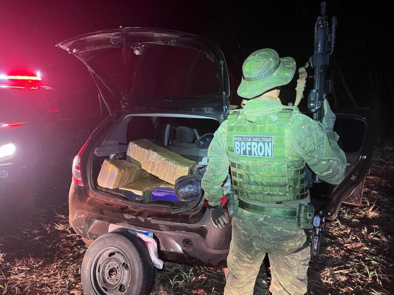 Operação integrada resulta na apreensão de drogas e recuperação de veículo furtado em Guaíra