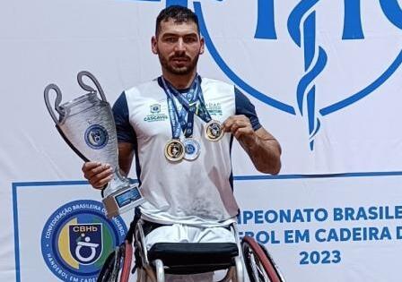 Mercedense é campeão brasileiro de handebol em cadeira de rodas e eleito craque do campeonato