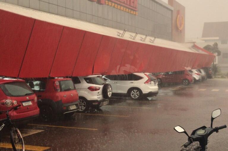 Temporal causa estragos em Marechal Rondon; veja fotos e vídeos