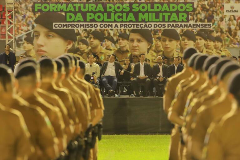 PM completa formatura histórica com 319 soldados que vão reforçar o Oeste e Sudoeste