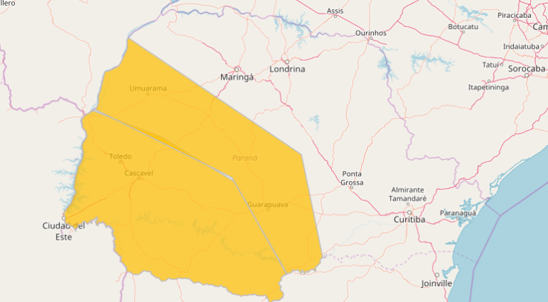 Defesa Civil do Paraná alerta para temporal na região Oeste