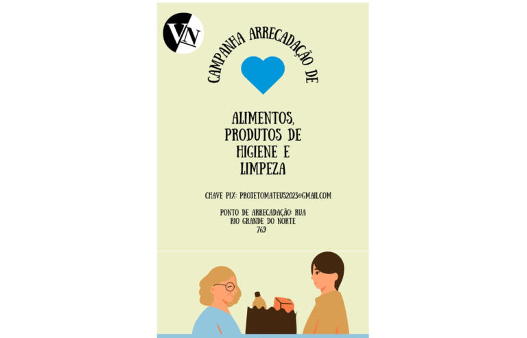 Ministério Vida Nova realiza campanha de arrecadação de itens para cestas básicas