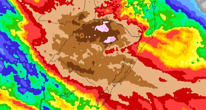 MetSul alerta para chuvas excepcionais de até 500 milímetros nos primeiros dez dias de setembro