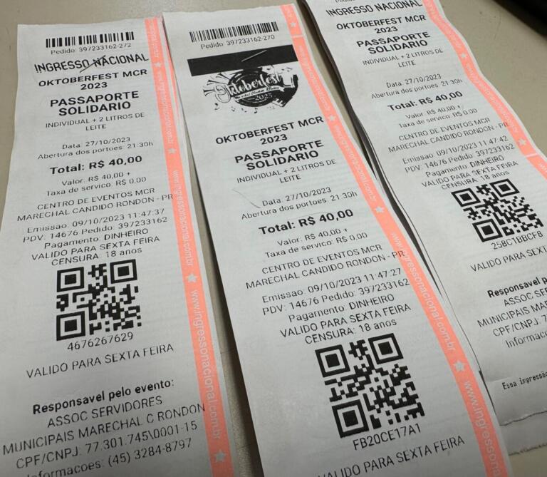 Ingressos solidários para a Oktoberfest 2023 serão comercializados até sábado no escritório da Assemar na prefeitura