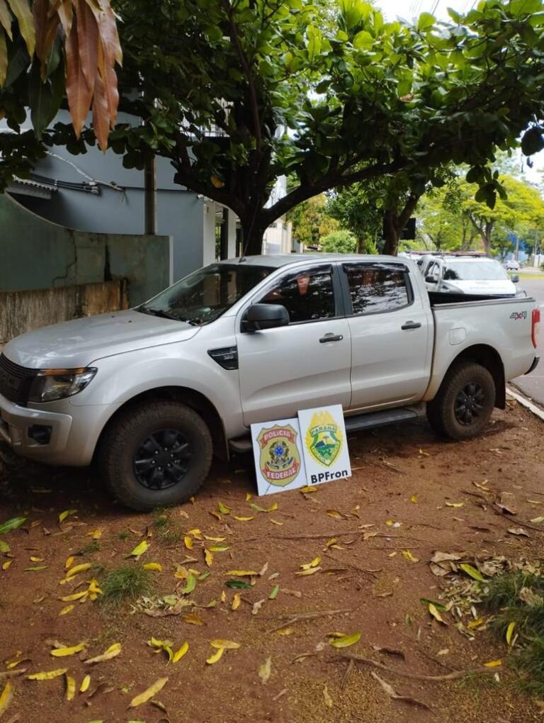 Caminhonete é recuperada pelo BPFron em Guaíra