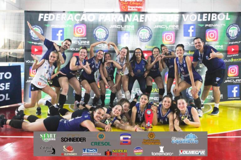 Santa Helena conquista título estadual com Sub-17 Feminino de Voleibol, inédito na história