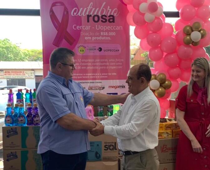 Cercar e empresas parceiras doam R$ 8 mil em produtos para a Uopeccan