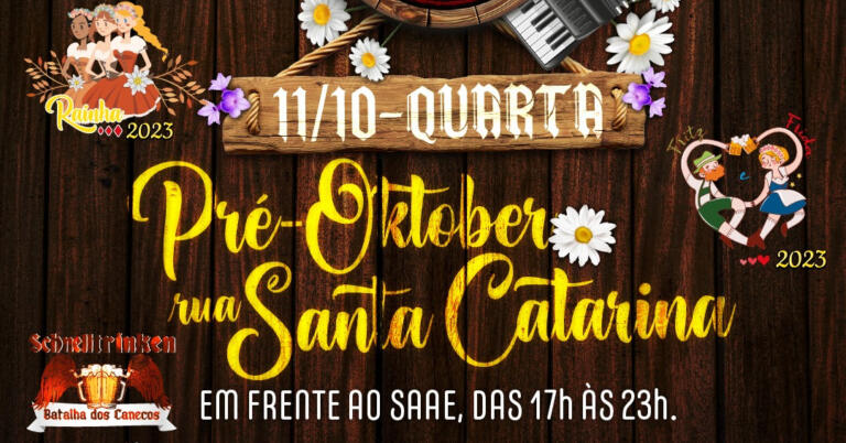 Nesta quarta-feira, véspera de feriado, tem retetê na Rua Santa Catarina