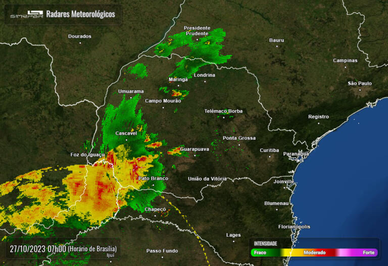 Tempestade e 116mm de chuvas: confira a previsão do tempo para o fim de semana
