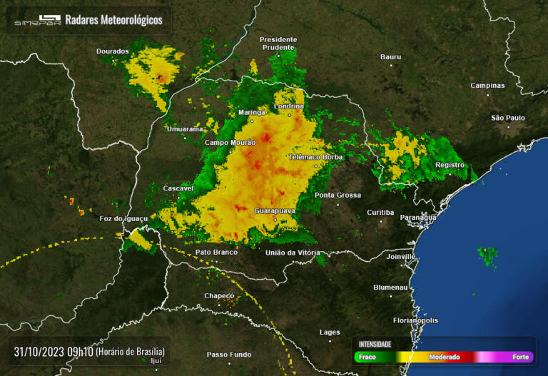 Chuva marca o feriado municipal em Marechal Rondon; temperaturas ficam mais amenas