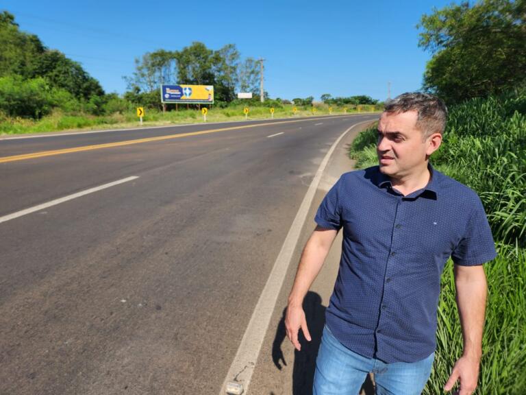 Juliano Oliveira sugere ao DNIT ciclovia na BR-163 entre Marechal Rondon e Novo Horizonte