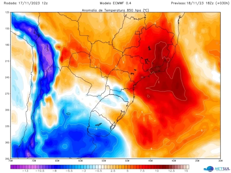 MetSul prevê calor anormal neste sábado para Estados como o Paraná