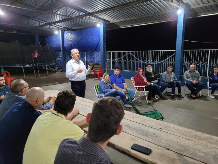 Deputado Sperafico visita Nova Santa Rosa e faz alinhamentos às eleições 2024