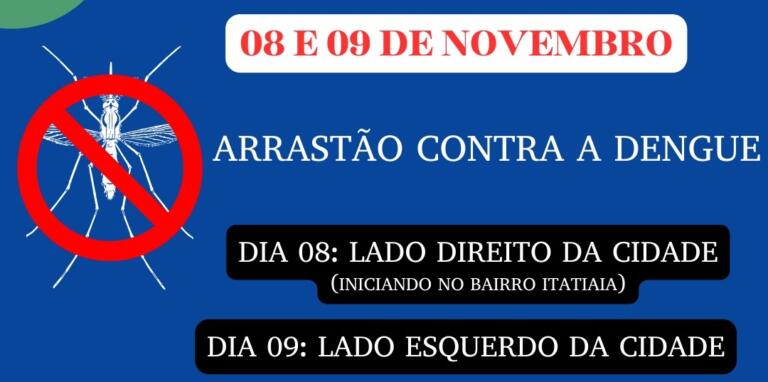 Quatro Pontes terá arrastão contra a dengue na quarta e quinta-feira