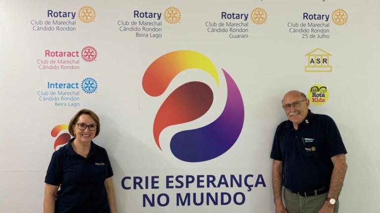 Governador distrital do Rotary destaca união entre clubes de serviços de Marechal Rondon
