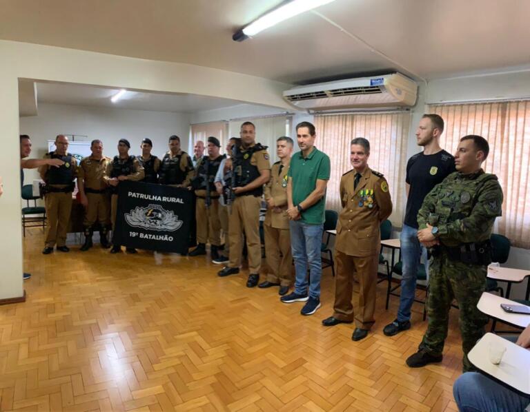 Entrosamento das forças de segurança de Marechal Rondon é destaque durante ato de entrega de fuzis