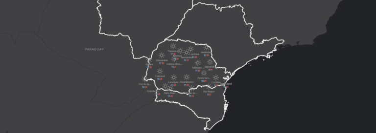 Segunda-feira de contraste térmico: dia amanhece frio, mas sol faz temperatura alcançar 30˚C