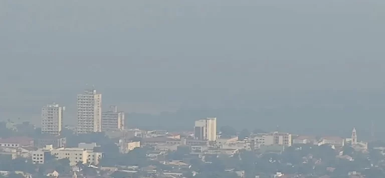 Fumaça de incêndios no Pantanal chega ao Paraná e muda paisagem dos municípios no Oeste