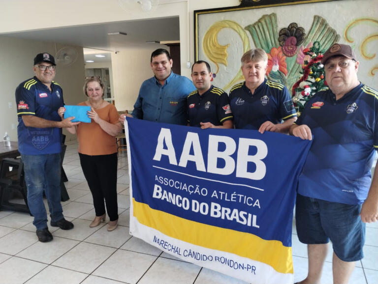 Veteranos da AABB e Rotary 25 de Julho repassam mais de R$ 4 mil ao Lar Rosas Unidas