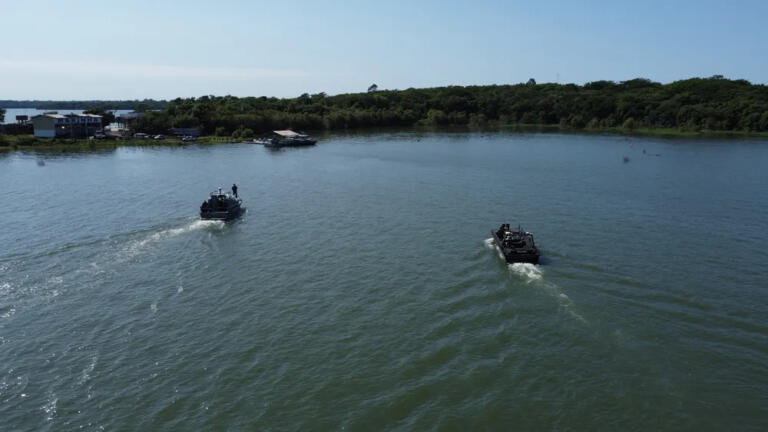 Forças de segurança realizam operação de combate a crimes da região de fronteira