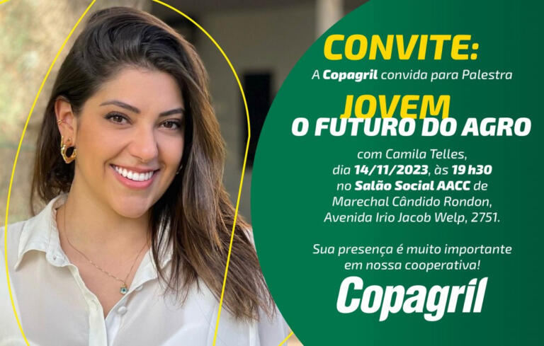 Camila Telles ministra palestra na Copagril sobre o futuro do agro