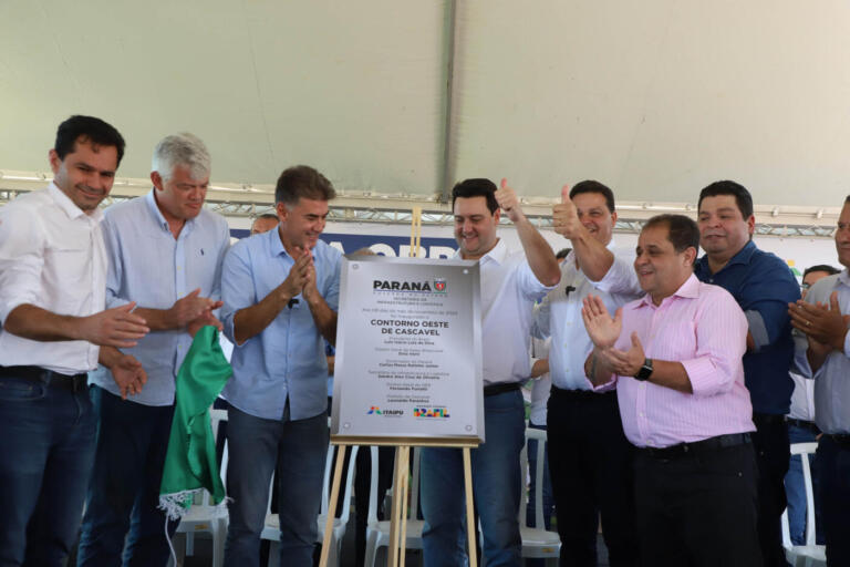 Governador entrega obras de duplicação do Contorno Oeste de Cascavel