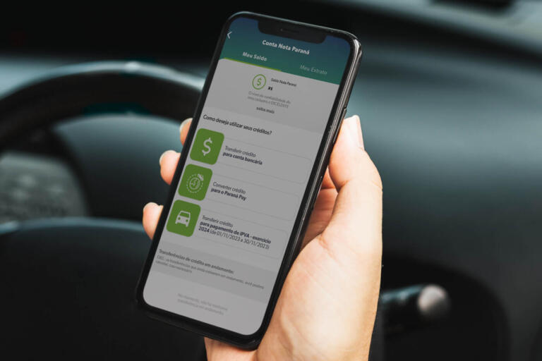 R$ 3,76 milhões em créditos do Nota Paraná foram transferidos para pagar o IPVA 2024