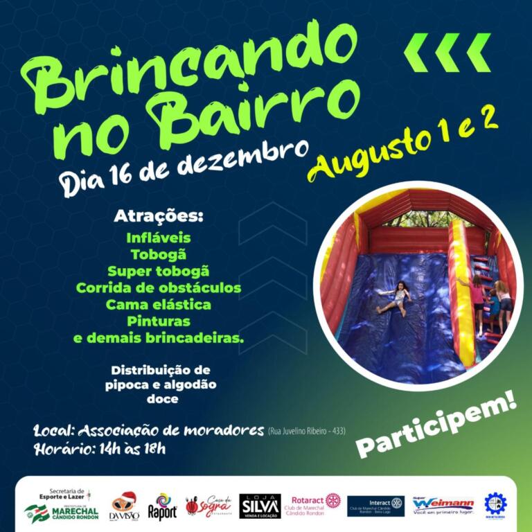 Brincando no Bairro acontece neste sábado