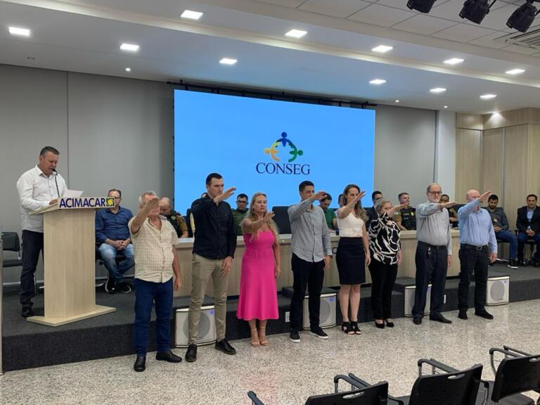 Empossada nova diretoria do Conselho Comunitário de Segurança de Marechal Rondon