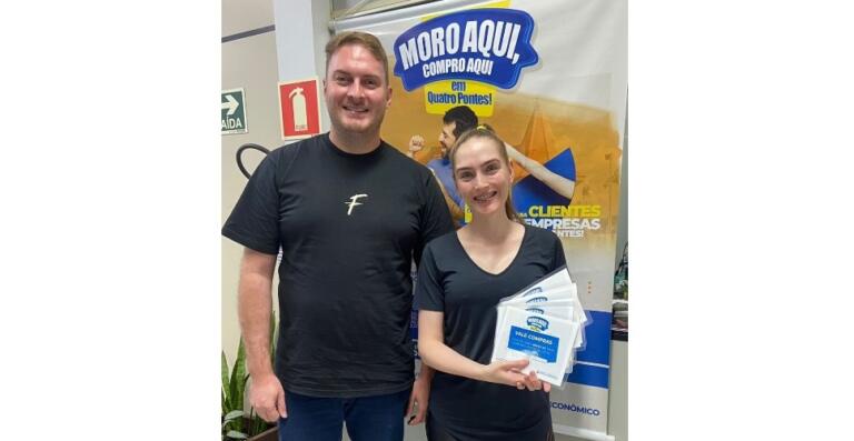 Conheça os últimos ganhadores da campanha “Moro aqui e compro aqui em Quatro Pontes”