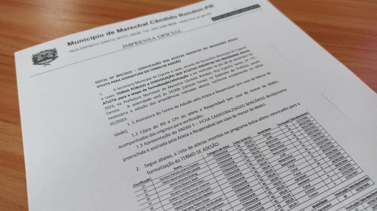 Bolsa Atleta: convocados esportistas aptos a assinarem termo de adesão
