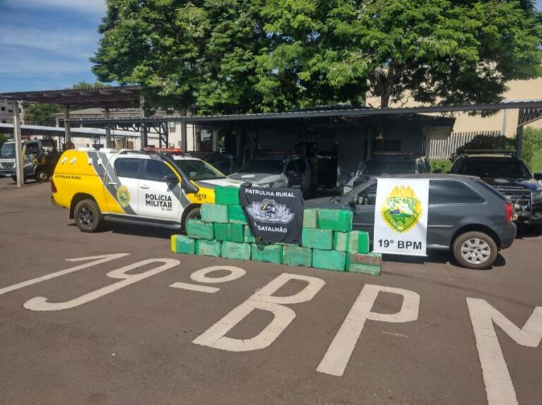 Patrulha Rural apreende quase 300 quilos de maconha no interior de Toledo