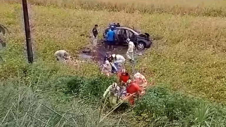 Cinto de segurança salva vida de família envolvida em acidente na BR-163