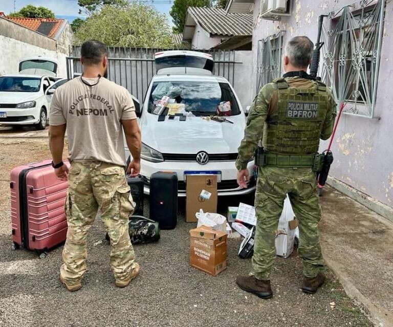 BPFron e Polícia Federal recuperam objetos furtados em Guaíra