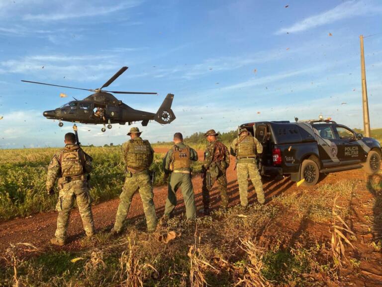 BPFron, Polícia Federal, Polícia Civil e Exército Brasileiro apreendem drogas em Guaíra