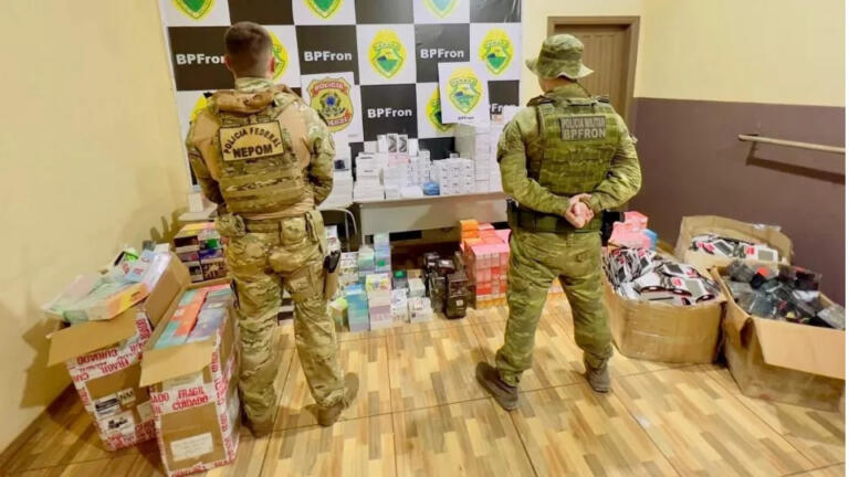 Caminhão com carga de eletrônicos avaliada em R$ 1,5 milhão é apreendido em Guaíra