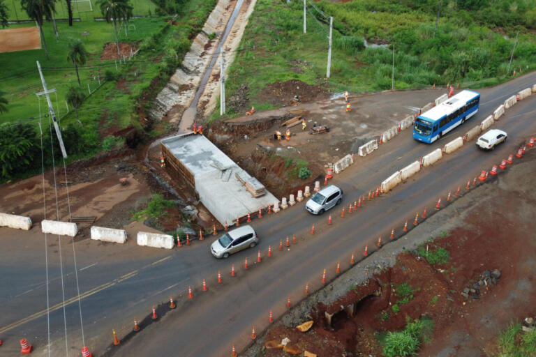 Obras da Perimetral Leste de Foz do Iguaçu avançam em novas frentes de trabalho