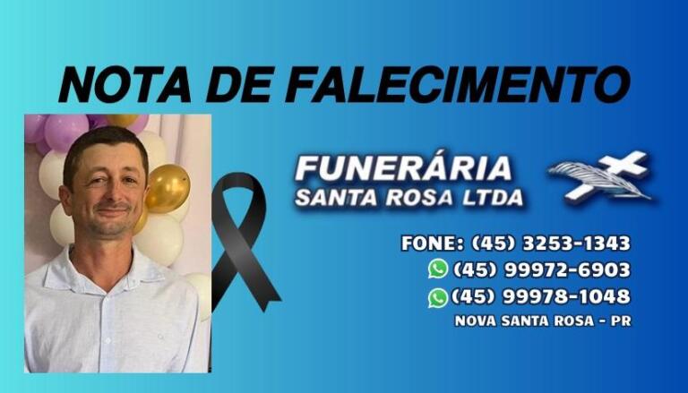 Homem vítima de acidente no interior de Nova Santa Rosa é velado em Alto Santa Fé